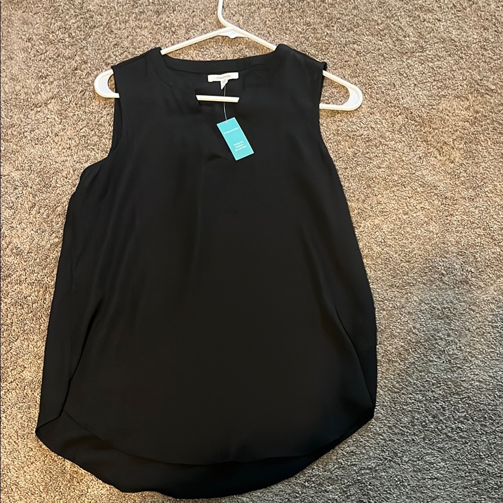Maurices Black Tank Top with Rounded Neckline